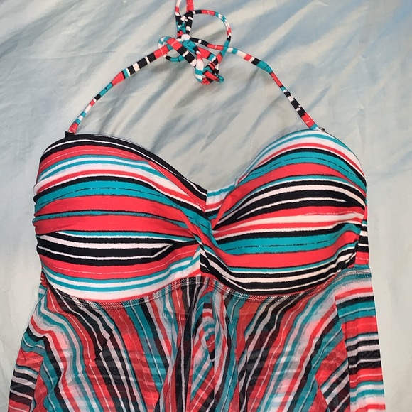 XL Merona Convertible Halter Tankini - Picture 2 of 7